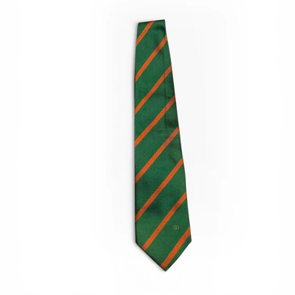 Gucci nwt vintage green and red tie rare